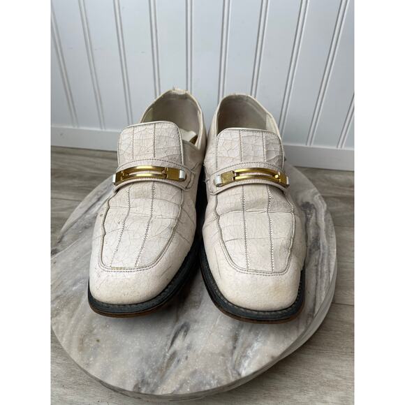 Weyenberg Massagic White Horsebit Loafers 8.5 D 70s Air Cushion VTG Old Money main image 7